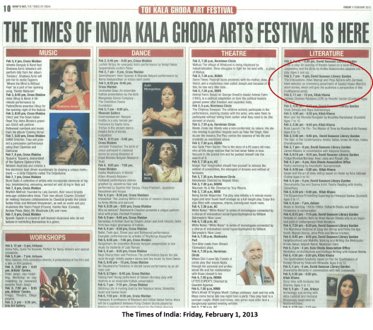 TOI Calendar - 01.02.13