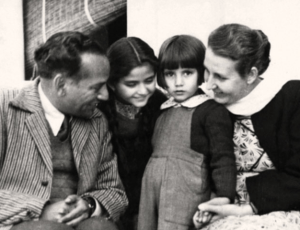Faiz and Alys with their two daughters